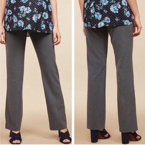🔴 Maternity Pants Gray Straight Leg